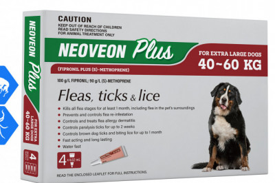 Neoveon Plus For Dogs 40 to 60 Kg RED Flea Tick Treatment