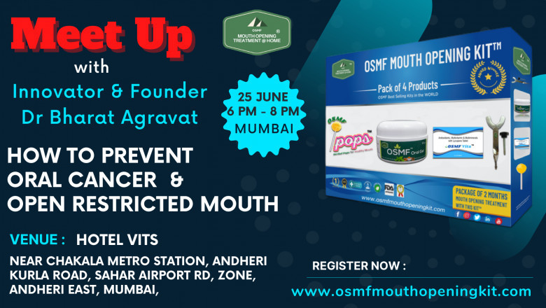Meet Innovator & Founder Dr. Bharat Agravat In Mumbai; Watch Him Talk On Oral Cancer And Osmf Mouth Opening Kit