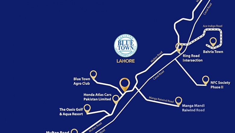 Blue Town Sapphire Lahore Master Plan 2022