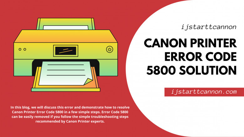 What enables Canon Printer Error 5800 and how do I troubleshoot it?