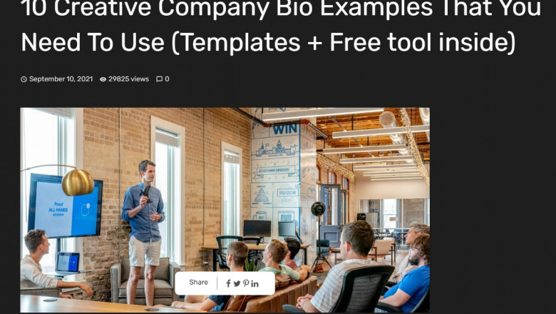 10 Creative Company Bio Examples You Need
