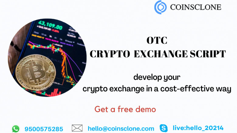 OTC crypto exchange script - Elegant way to develop your OTC crypto exchange with extraordinary features.