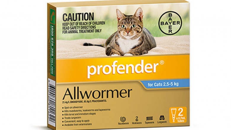 Profender Allwormer For Cats 2.5-5kg (Blue) | DiscountPetCare
