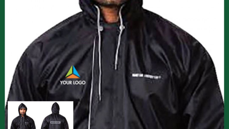 Buy Customised Zeel Black Reversible Raincoat