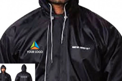 Buy Customised Zeel Black Reversible Raincoat