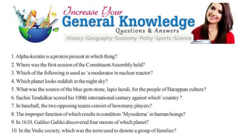General Knowledge Questions And Answers PDF English