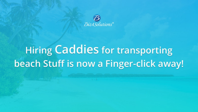 Our Unique On-demand App helps Beachgoers instantly hire Caddies for carrying beach Items!