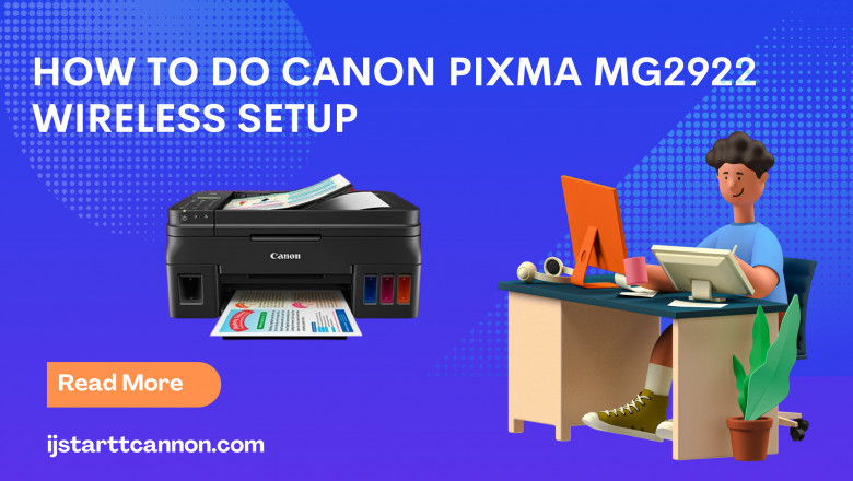 How can I wirelessly link my Canon Pixma Mg2922 printer?