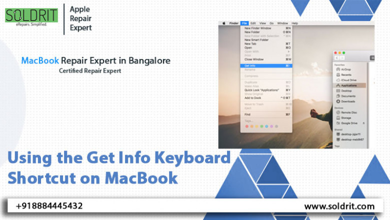Using the Get Info Keyboard Shortcut on MacBook