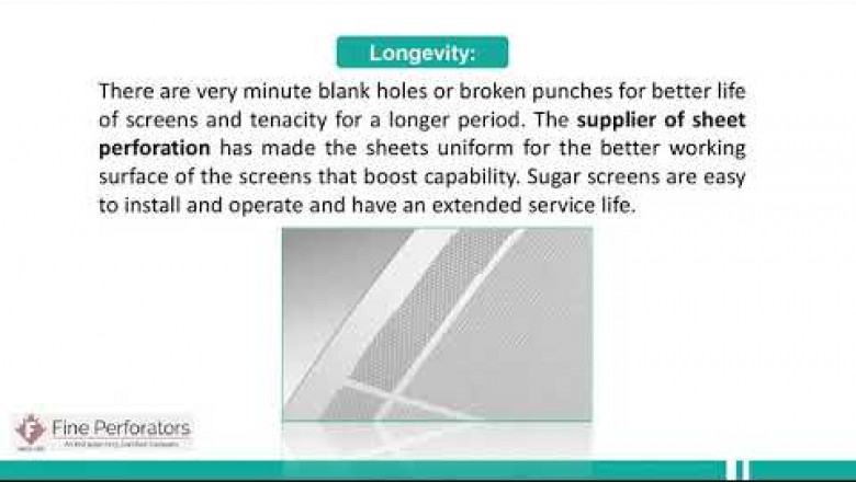Advantages of Sugar Screen