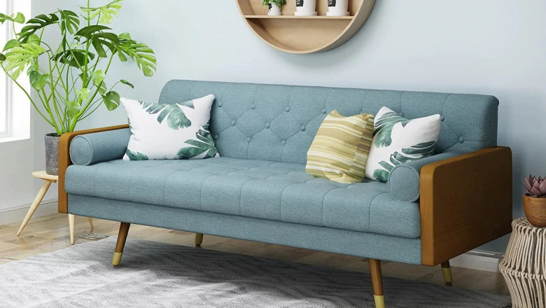 Two Seater Sofa Design, 2 Seater Sofa Design, Simple Two Seater Wooden Sofa Designs, Sofa 2 Seater Design!