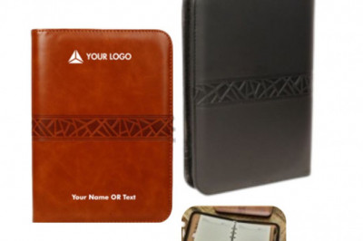 Customised Fuzo Agent Zipped Leatherette Organizer with Calculator