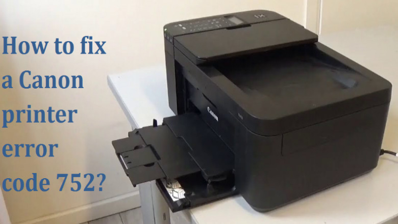 How to fix a Canon printer error code 752?