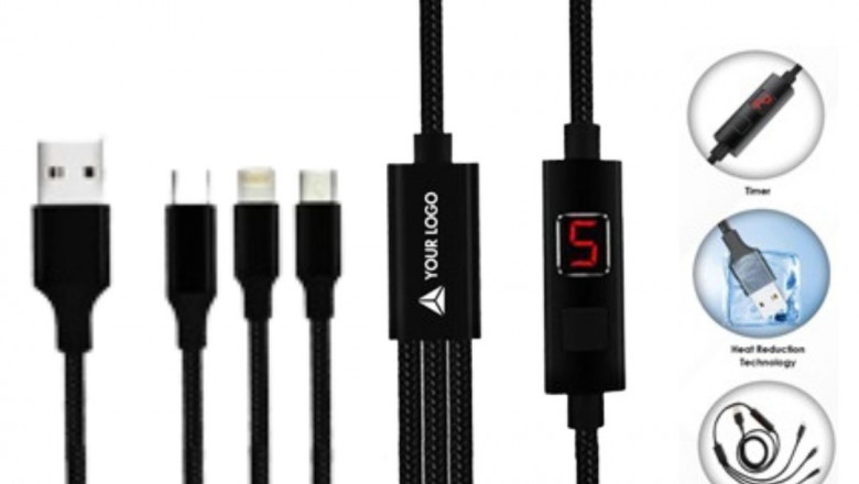 Buy Customised Fuzo Ticker 3 in 1 Charging Timer Cable
