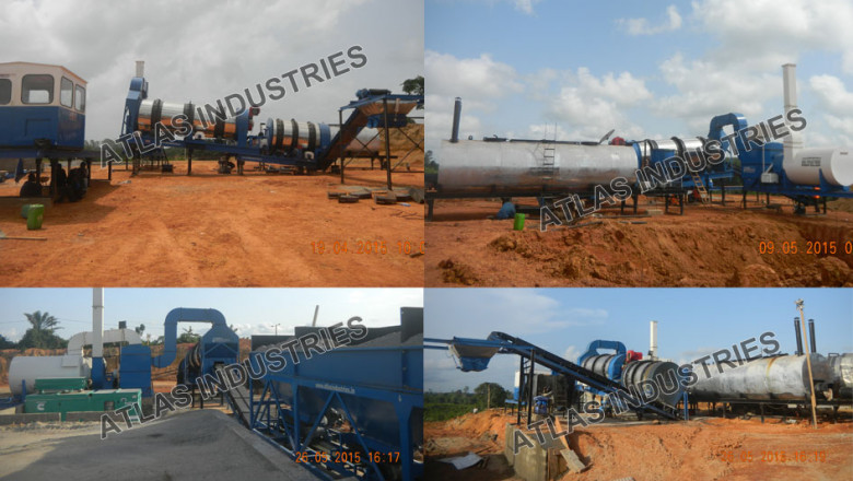 Mobile Counterflow Asphalt Mixer in Ivory Coast – Atlas Industries