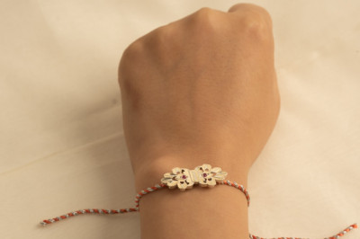 Handmade Silver Rakhi