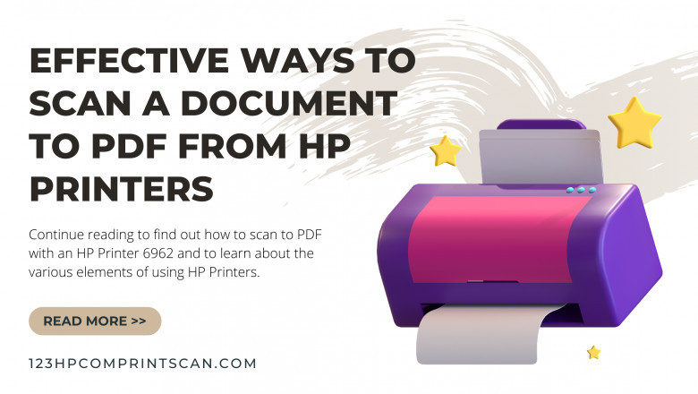 How to Scan a Document to PDF from an HP Printer