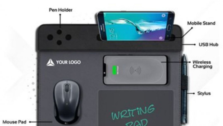 Customised Fuzo Desk Collective Organiser with 6 in 1 Technology
