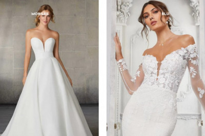 The Young Bridal Gown and the Bohemian Evening Gown