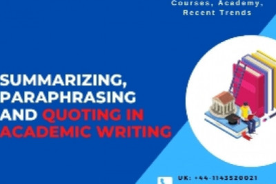 Summarizing, Paraphrasing and Quoting in Academic Writing- Tutors India