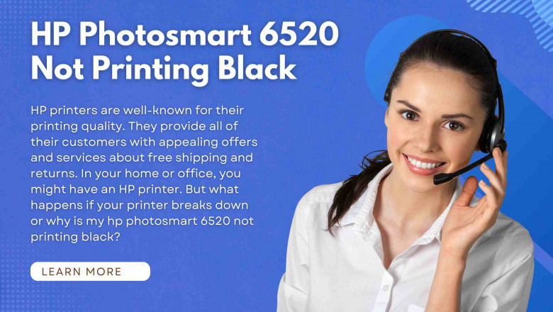 How Can I Fix My HP 6520's Black Printing Problem?