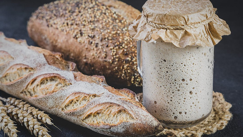 A sourdough bread is a naturally leavened bread that does not use any commercial yeast