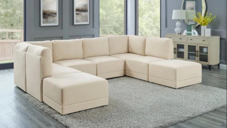 7 Seater L Shape Sofa Design, 7 Seater Sofa Design, L Shape Sofa Designs 7 Seater | Furniture Online