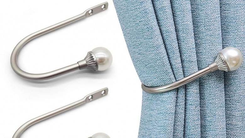 What are curtain tieback hooks?