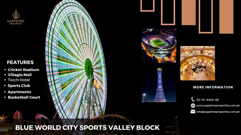 Blue World City Islamabad Sports Valley Block Project Details