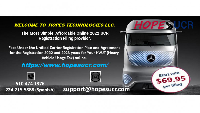 Hopes UCR - Unified Carrier Registration at $69.95