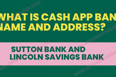 How do I find my Cash App bank name and address?