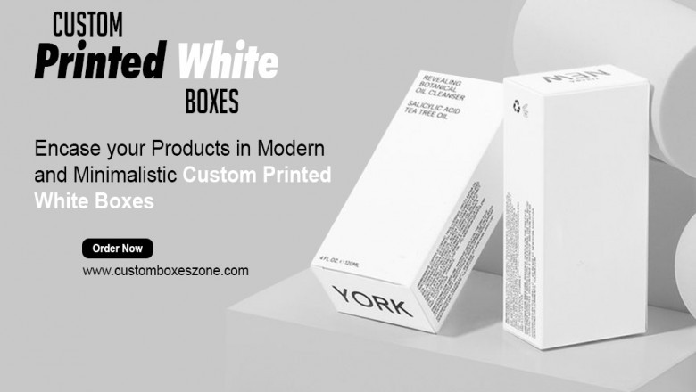 Encase your Products in Modern and Minimalistic Custom Printed White Boxes