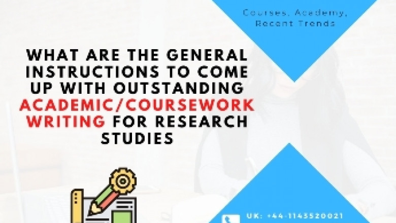 What are the general instructions to academic writing for research studies?e