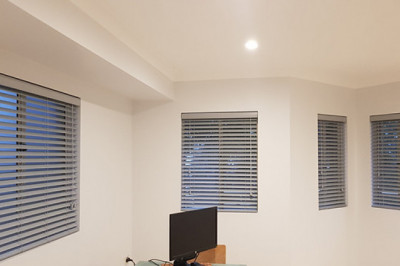 Observe the car's headlights