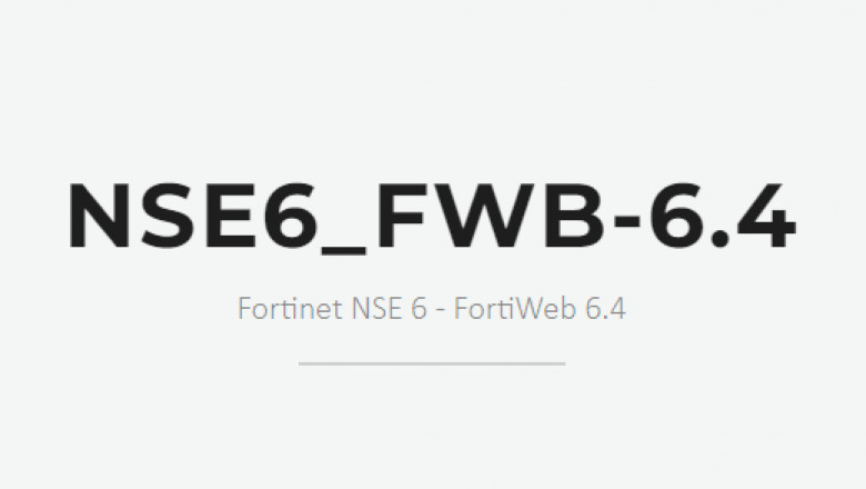 Fortinet NSE 6 NSE6_FWB-6.4 training material