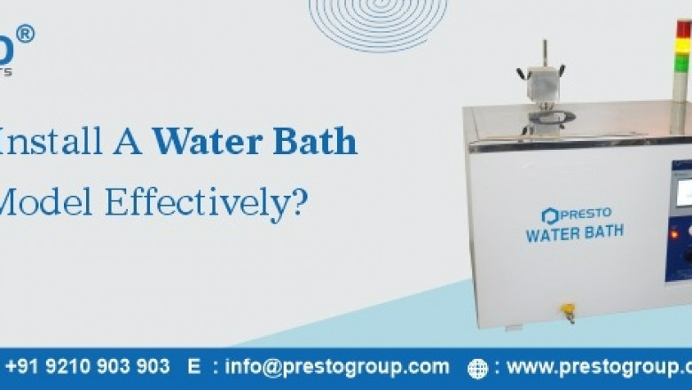 How to install a water bath digital model effectively?