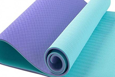 Yoga Mat Grip 6mm Non Slip TPE Double Sided (72 inch x 24 inch x 6 mm)