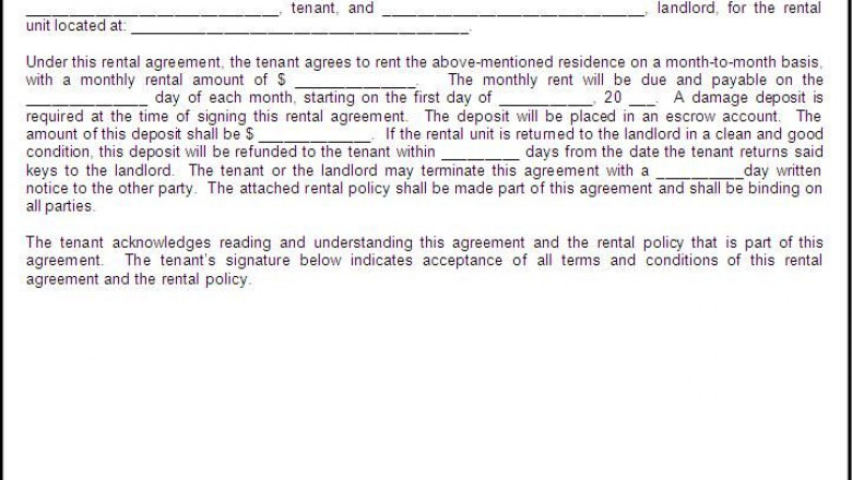 Sample Rental Agreement Everything You Need To Know