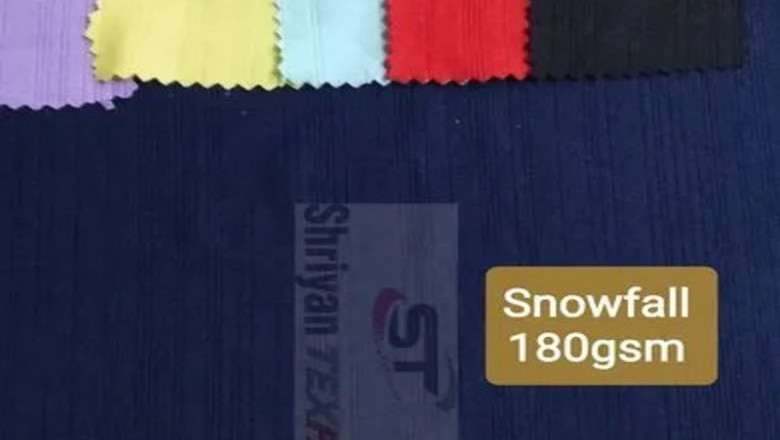 Snowfall Crushlycra Fabric