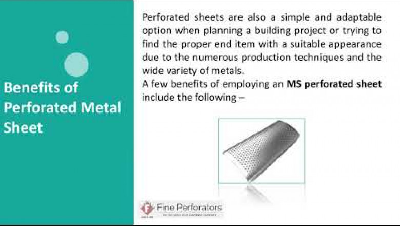 Benefits of Perforated Metal Sheet