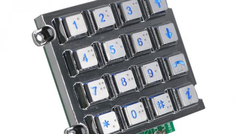 Where does the metal keypad is often used?