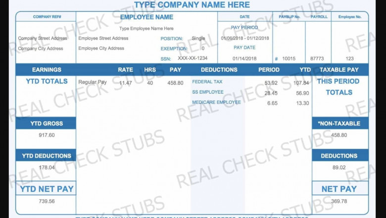Picking the best Paystub Template For the Payroll