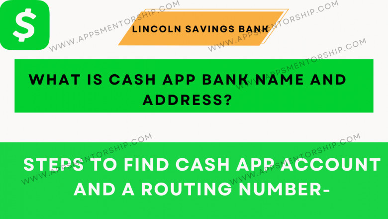 What is my Cash App bank name and address?