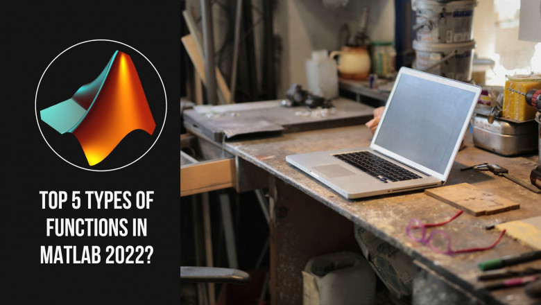 What are the top 5 types of functions in MATLAB 2022?