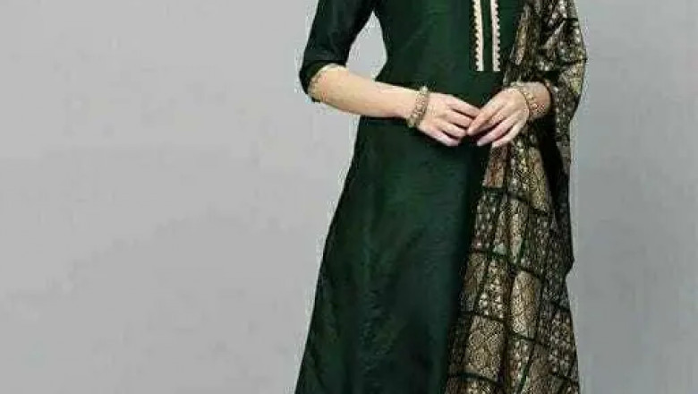Where you can find the best kurti with bottom and dupatta [For more info: 7737329741]