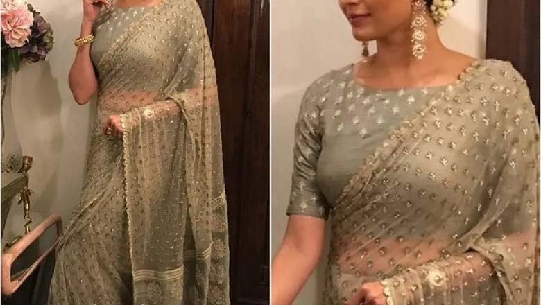 Charming Georgette Casual net saree design 2022 for more info: [7737329741]