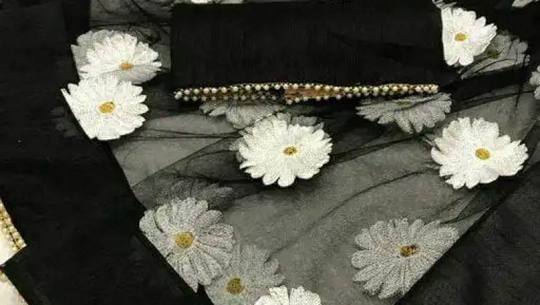 Looking for net saree design ? [For more info: 7737329741]