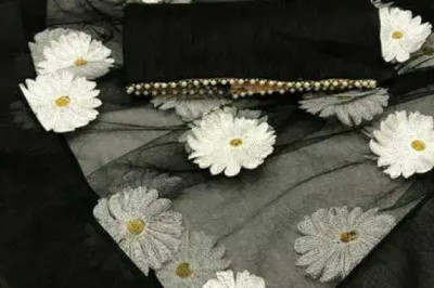 Looking for net saree design ? [For more info: 7737329741]