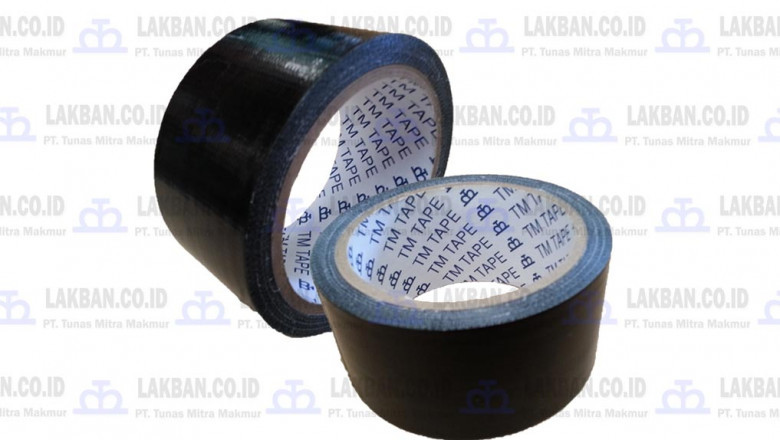 Jual Cloth Tape/Lakban Kain/Lakban Hitam Besar TM Tape Harga Terbaru Tunas Mitra Makmur Tangerang
