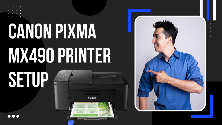 Process Canon Pixma MX490 printer setup